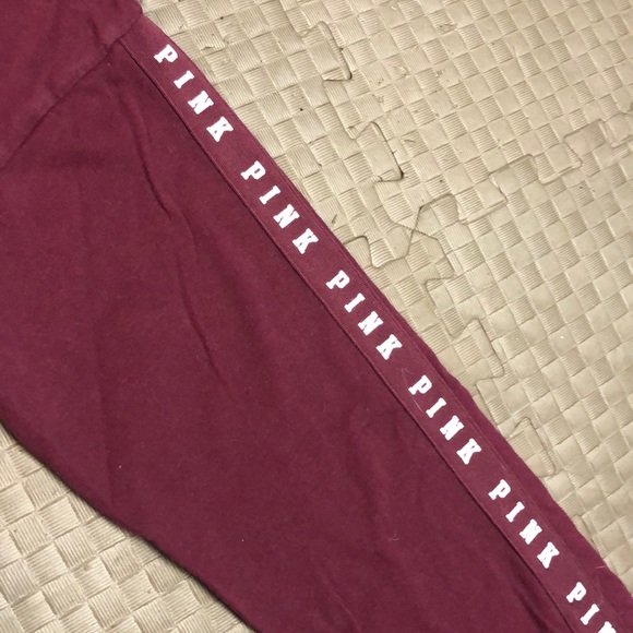 Burgundy baggy long sleeve from vs PINK - Picture 3 of 5